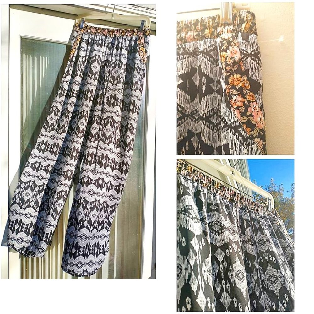 Cute Flowy Boho Draw String Pants